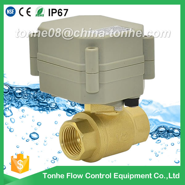 A20-T15-B2-A CR2 01 DN15 brass motorized valve suit for water and gas