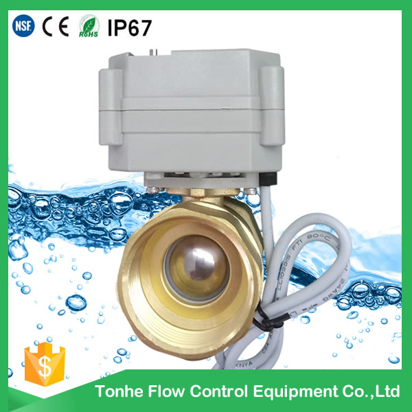 A20-T32-B2-B 4NM DN32 reduce port brass CR2 01 motorized valve with manual override