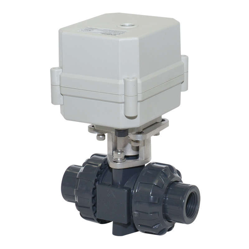 A100-T15-P2-C DN15 PVC UPVC plastic motorized valve