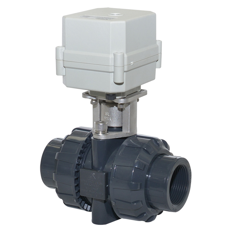 A100-T32-P2-C DN32 PVC NSF approved electric Motorized ball valve