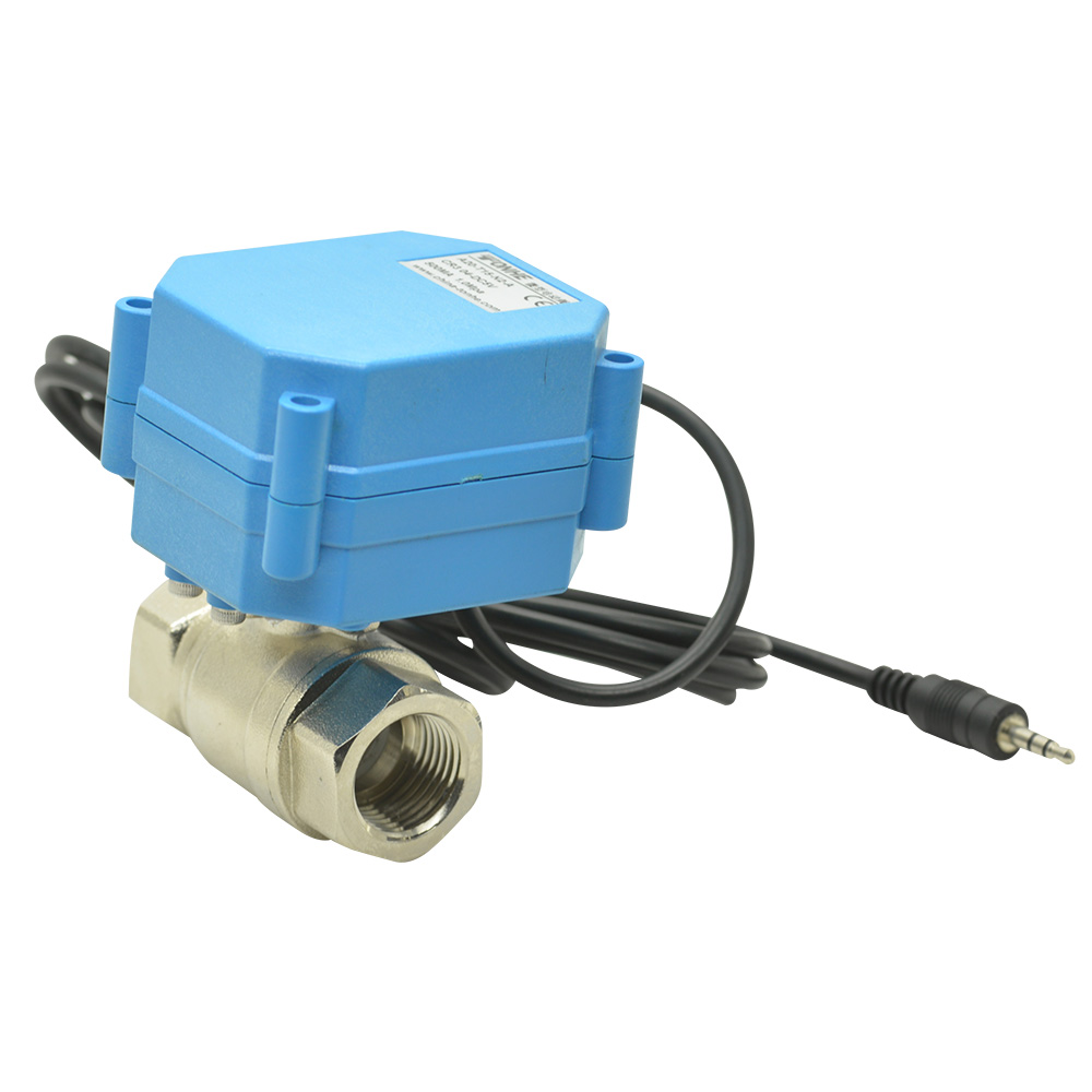 A20-T15-N2-A electric actuated ball valve price with audio line