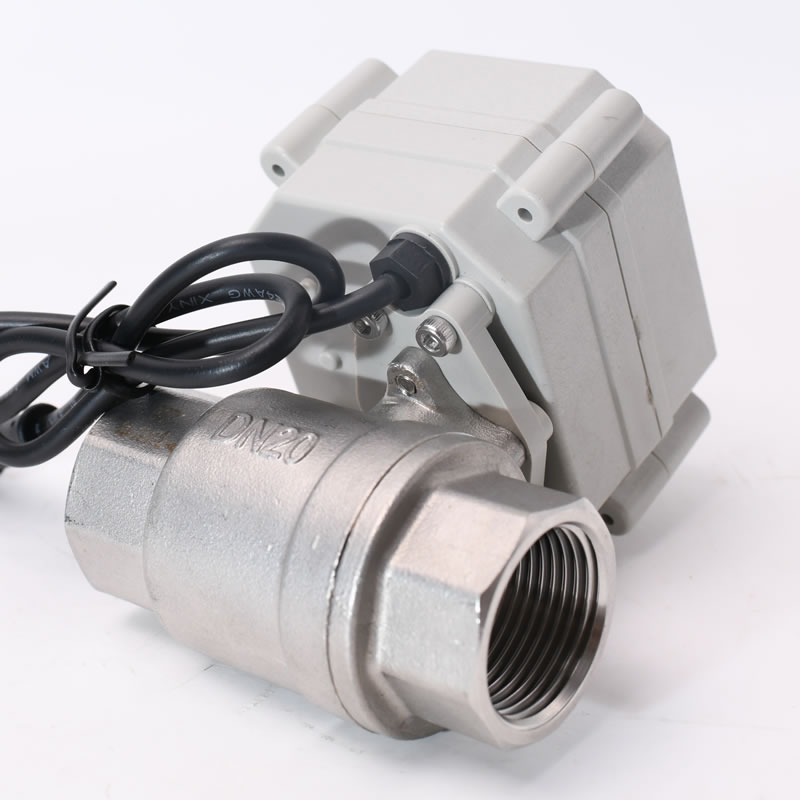 A20-T20-S2-A DN20 stainless steel CR501 motorized ball valve 5v