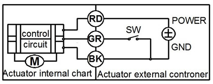 motorized valve wire control CR302