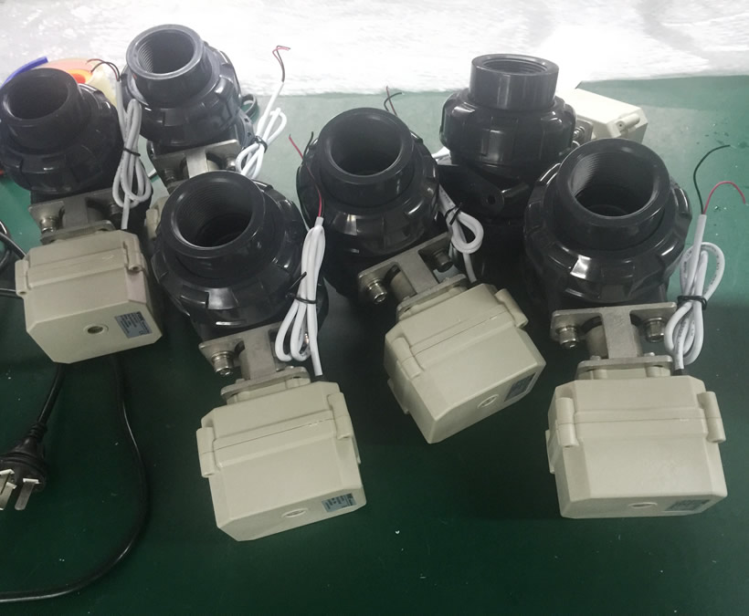 PVC motorized valve,plastic valve